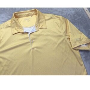Walter Hagen‎ Polo Shirt Men's Size XL Essentials Yellow Golf